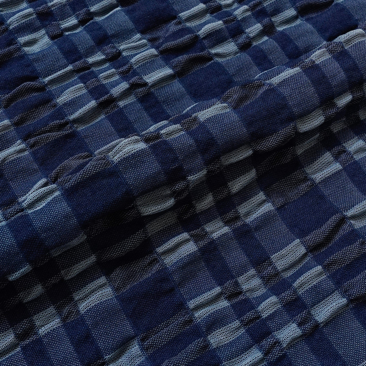 Sizzle Check Shirts(Navy)