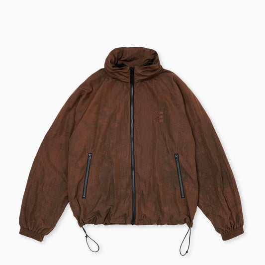 Amami Natural Dye nylon jacket ( Dark Green×Brown )