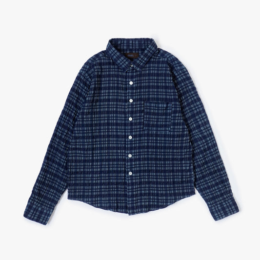 Sizzle Check Shirts（Navy）