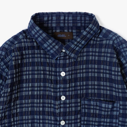 Sizzle Check Shirts（Navy）