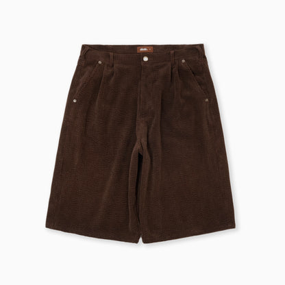 Natural Dye Corduroy Shorts ( Brown )