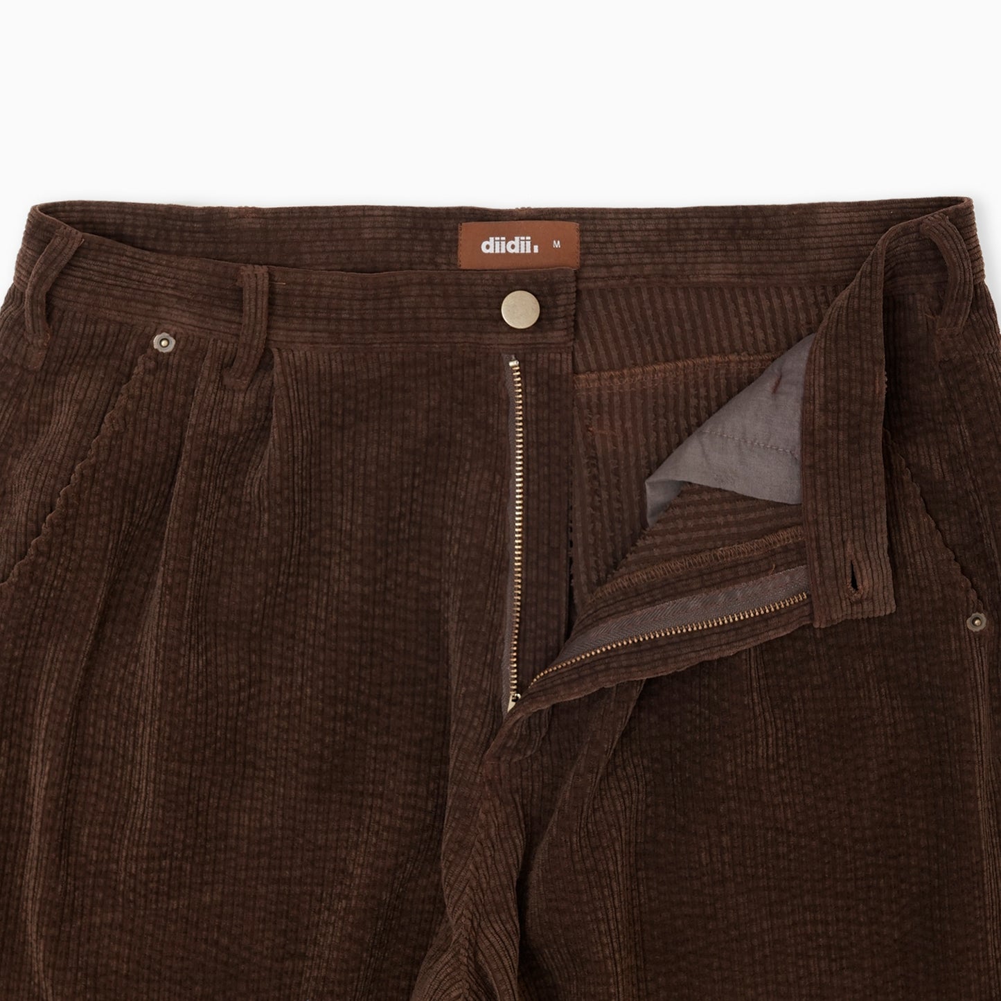 Natural Dye Corduroy Shorts ( Brown )